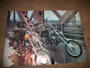 SELTENES EASY RIDER FILMPOSTER - PETER FONDA & DENNIS HOPPER - DÄNEMARK 23X32 - Bild 1 von 6