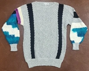 Vintage 1980s ELEGANT BELLA Paris New York Acrylic Sweater Soft Size Small - Picture 1 of 3