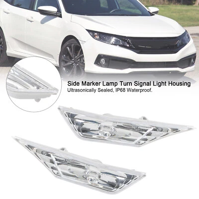 Side Marker Lamp Turn Signal Light Housing for Honda Civic 2016-2021 Clear H1 Foto 1 de 4
