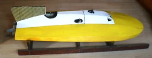 vintage rc hydroplane boat ohlsson rice 1 hp gas engine 43 " long - Picture 1 of 24