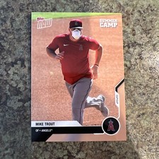 Mike Trout 2020 Topps Now Road to Opening Day Summer Camp Wave Card #OD-451