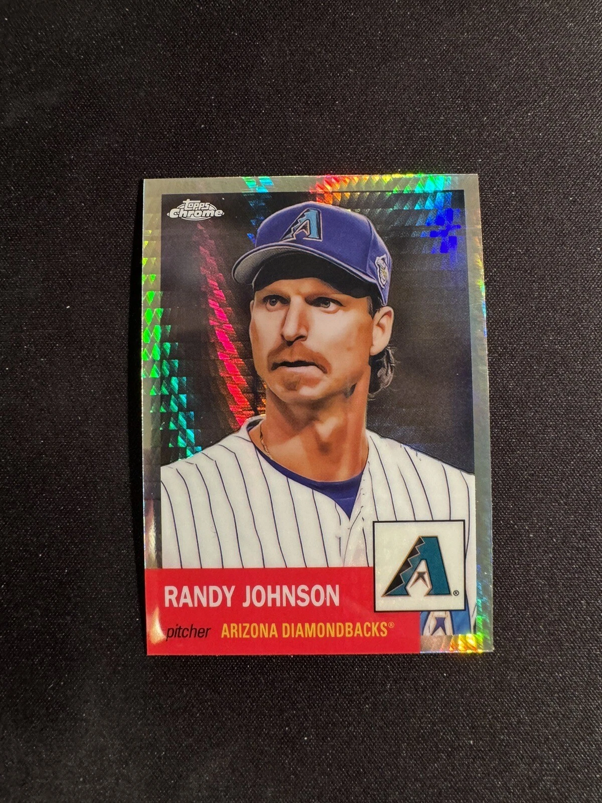 2022 Topps Chrome Platinum Anniversary Randy Johnson Prism Refractor  #454