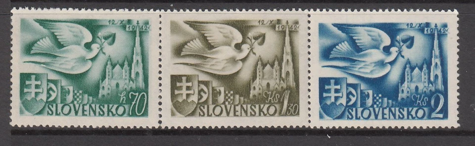 Slovakia - European Postal Congress (Set MLH) 1942 (CV $9) - Image 1 of 1