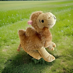 Ganz Webkinz Camel Plush Stuffed Animal Brown 2 hump Soft 9" NO Code HM341 - Picture 1 of 9