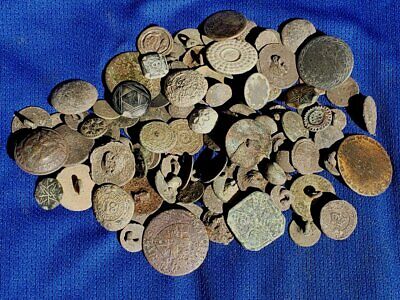 100 Dug Early Buttons -  Rev War / 1812 - Includes 102nd Regt. - More • 14.72$