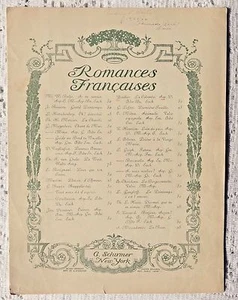 VINTAGE SHEET MUSIC - 1910 LA COLUMBE (THE DOVE) - CHAPMAN & YRADIER - Picture 1 of 3