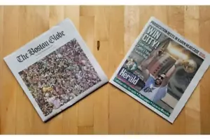 Boston Celtics Championship Parade Boston Globe & Herald Entenboot Zeitungen - Bild 1 von 9