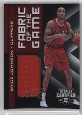 2016 Totally Certified Fabric of the Game Materials Brice Johnson #4 Rookie RC