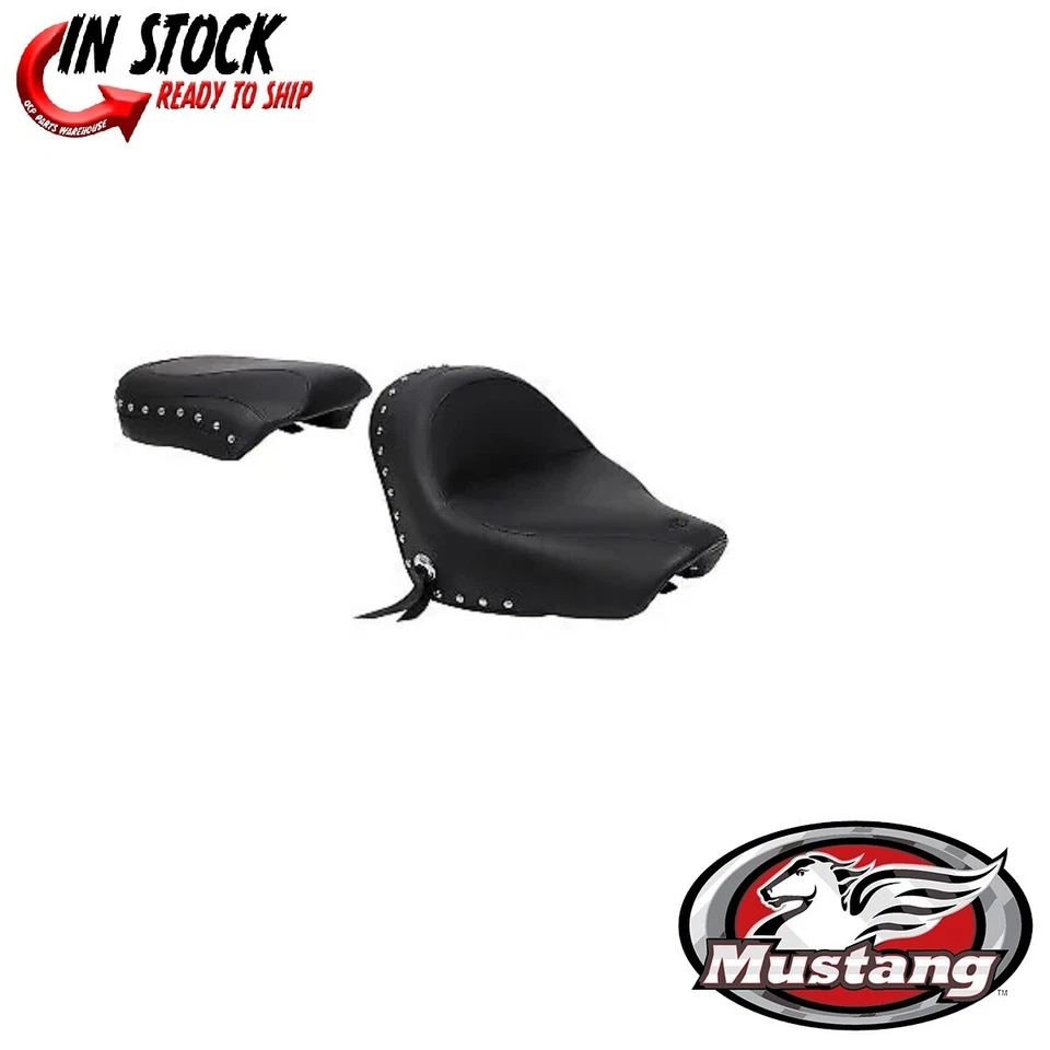 Mustang Wide Touring 2 peças assento cravejado Suzuki VT750C Shadow Aero 04-20 - Imagem 1 de 1
