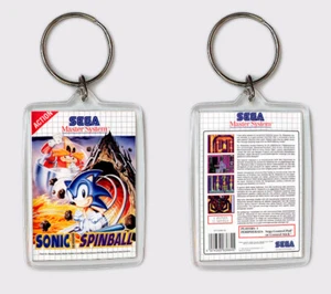 SONIC SPINBALL SEGA MASTER SYSTEM LLAVERO KEYRING - Imagen 1 de 1