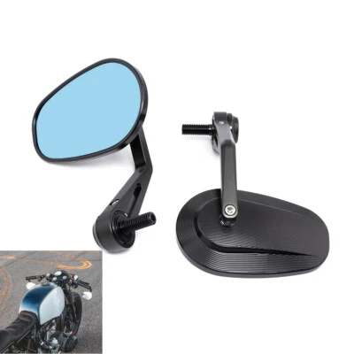 Espejo lateral ovalado con extremo de manillar CNC para BMW R nineT Scrambler Pure Racer Urban Foto 1 de 4