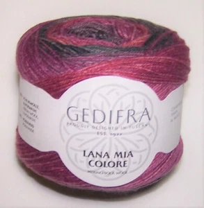 100g ball of Gedifra LANA MIA COLORE Merino Superwash Sock knitting yarn #1472 - Picture 1 of 1