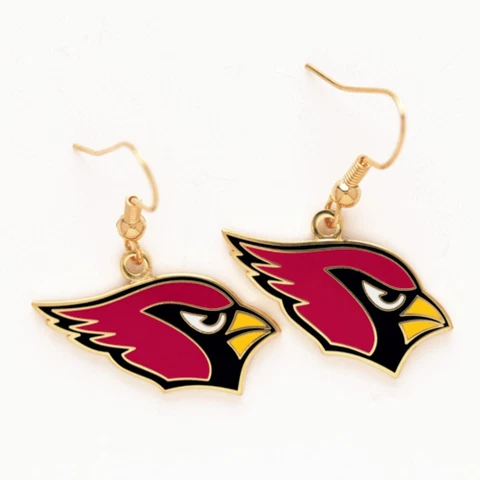 Arizona Cardinals Wincraft NFL Team Logo Wire Earrings FREE SHIP Cover