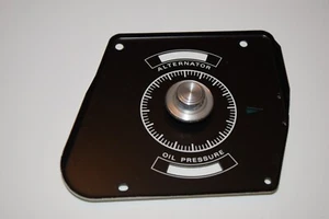 1968 TORINO FAIRLANE RANCHERO ALTERNATOR OIL PRESSURE WARNING LIGHT FACE PLATE - Picture 1 of 9