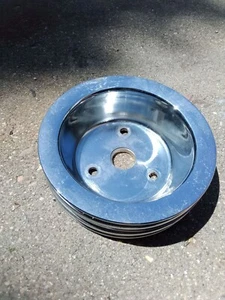 Big Block/Small Block?Chevy Harmonic Balancer Chrome Pulley - Picture 1 of 4