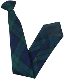 Men's Black Watch Tartan Clip On Tie - Picture 1 of 1