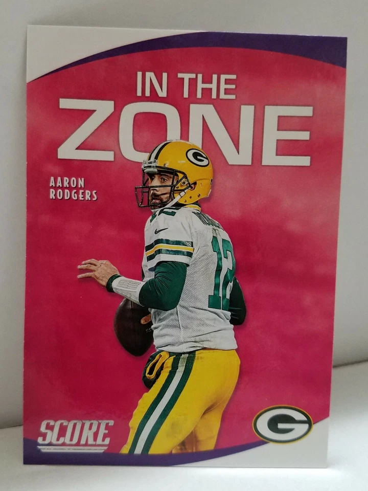 2020 Score Football #IZ-AR Aaron Rodgers In The Zone Green Bay Packers - Image 1 of 2