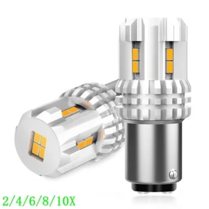 1157 BAY15D 7507 AUXITO LED Turn Amber Signal Marker Side Light Bulbs 2/10x - Picture 1 of 18