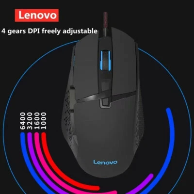 LENOVO M106 USB Wired Gaming Mouse 12000DPI LED Lighting Mouse For Pc Laptop - Image 1 of 4