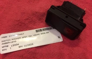 Cleveland 19994 Schalter, Wippe, DPDT, Ambr NEU - Bild 1 von 5