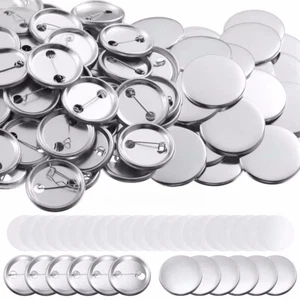 Suministros de botón de insignia de pasador de metal/abs en blanco de 1"/25 mm para máquina fabricante de insignias - Imagen 1 de 15