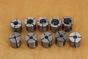 TEN USED Erickson, Kennametal LTC COLLETS .220 - .697 SIZES; LISTED BELOW - Picture 1 of 12