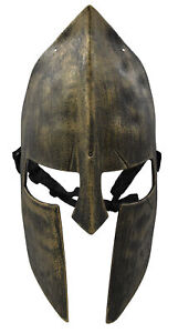 Medieval Gladiator Knight Spartan Helmet Face Mask Roman Warrior Greek Costume