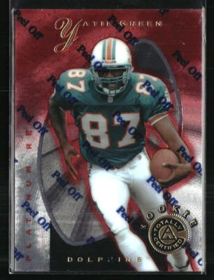 Yatil Green /4999 RC 1997 Pinnacle Totally Certified Platinum Red #136 - Image 1 of 2