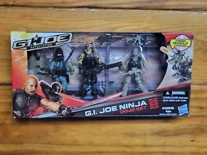 GI Joe Retaliation Dojo Set 3 Pack Roadblock Kamakura Beachhead Figure 2011 New - Picture 1 of 6