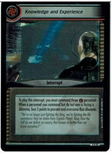 STAR TREK CCG 2E REFLECTIONS 2.0 FOIL CARD KNOWLEDGE AND EXPERIENCE 4R89 ex - Picture 1 of 1