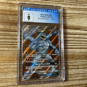 CGC 9 Mint Machamp GX 135/147 2017 Burning Shadows Ultra Rare Graded Pokémon TCG - Picture 1 of 2