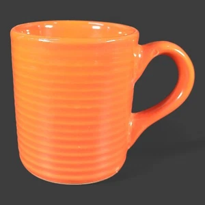 Royal Norfork Orange Coffee Cup Mug 4" Tall Ribbed Design - Picture 1 of 7
