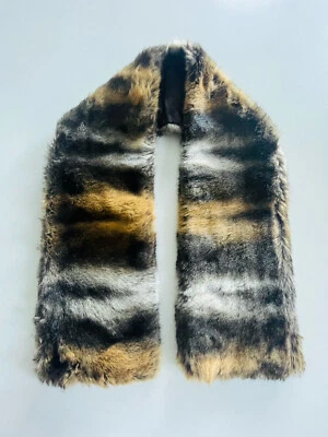 Miu Miu Imitación Piel Bufanda Cuello Estola Italia Suave Grueso Esponjoso Y2K Acrílico Algodón Foto 1 de 4