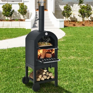 Portable Outdoor Pizza Oven with Pizza Stone and Waterproof Cover - Picture 1 of 10