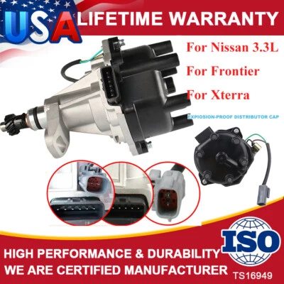 Distributor W/ Ignition Coil For 2000 2001-2004 Frontier Xterra For Nissan 3.3L - Image 1 of 4