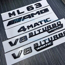 Für Mercedes Benz ML63 AMG 4MATIC V8 Biturbo 4MATIC Embleme Aufkleber Badge NEW