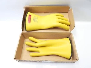 Salisbury D120 Klasse 0 Typ I Linesman Handschuhe 1000V Größe 9, 11" getestet 4/3/24 - Bild 1 von 3