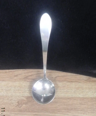 VINTAGE  HALLMARKED STERLING SILVER TEA SUGAR JAM  SPOON..SILVER JAM SUGAR SPOON Cover