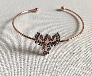 Neu Manschette Engel Armband Mode goldfarben Engel verstellbar Armband - Bild 1 von 8