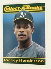 Collect-A-Books 1990 MLB Card RICKEY HENDERSON  EX-NM! ⚾️
