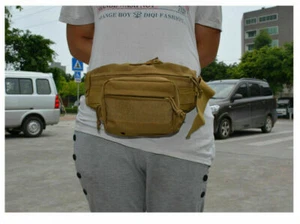 Riñonera táctica de cintura para hombres al aire libre bolsa militar camping senderismo cinturón riñonera - Imagen 1 de 13