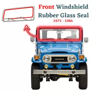 Sello de vidrio de goma parabrisas delantero Toyota Land Cruiser FJ45 FJ40 BJ40 1975-1984 - Imagen 1 de 5