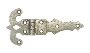 Antiguo 8,5 pulgadas Bisagra de caja de hielo de níquel sobre bronce - Imagen 1 de 4