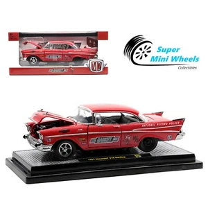 M2 Machines 1:24 Mr. Gasket Co. 1957 Chevrolet 210 Hardtop (Red) - Picture 1 of 2