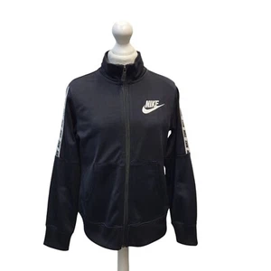 Adidas Black Full Zip Tracksuit Top/Jacket Long Sleeve UK Boy's Size M DD676 - Picture 1 of 5