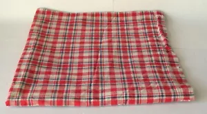 Ant. Lancaster County Pennsylvania rot, weiß & blau Leinen Kissenbezug Nähen - Bild 1 von 4