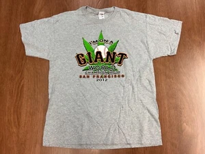 SAN FRANCISCO GIANTS 2012 CHAMPS T SHIRT XL HIGH MARIJUANA SMOKE WEED SF TEE - Picture 1 of 6