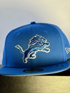 Detroit Lions 59FIFTY Fitted Hat Blue Gray UV NFL New Era 7 1/2 DEADSTOCK🔥 Rare - Bild 1 von 6