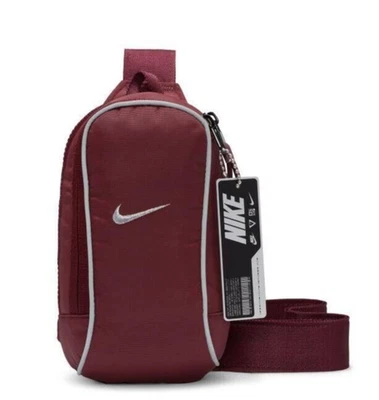Nike Sportswear Essentials Crossbody Bag Unisex Casual Pack Wine NWT FB2850 681 - Image 1 of 4