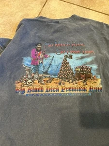 Vintage Rare Big Black Dick Rum Tshirt BBC Xl Y2k Sex Parody  - Bild 1 von 5